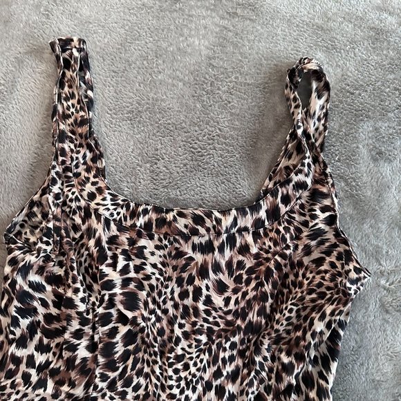 Victoria's Secret 100% Silk Animal Print Slip Dress Women's MEDIUM - Picture 5 of 5